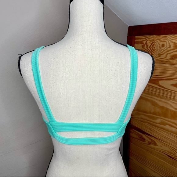 L*SPACE Jess Bikini Top in Bright Teal Small - Picture 5 of 9